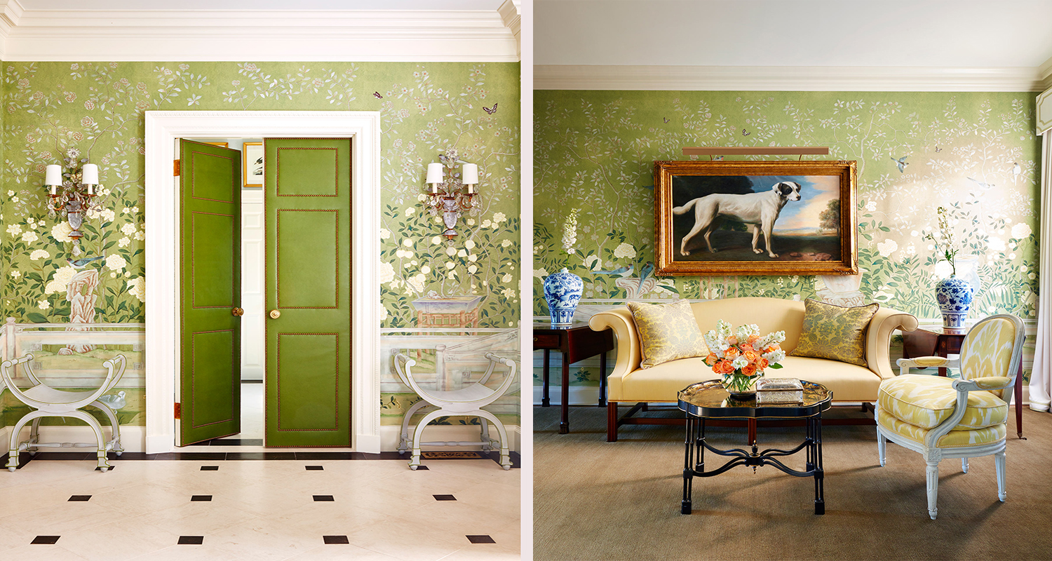Обои ручная роспись Temple Newsam Moss Green - фото №2