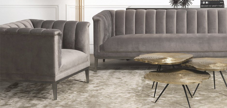 Кресло Eichholtz Chair Raffles Grey - фото №2