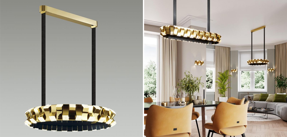 Люстра Rotus Gold Круглая Люстра Rotus Gold Круглая - Loft-Concept в Челябинске
