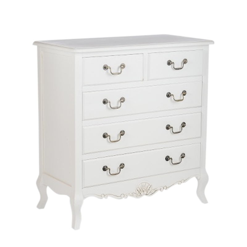 Комод белый в стиле прованс Montmartre Provence White Белый Комод белый в стиле прованс Montmartre Provence White Белый в Челябинске | Loft Concept