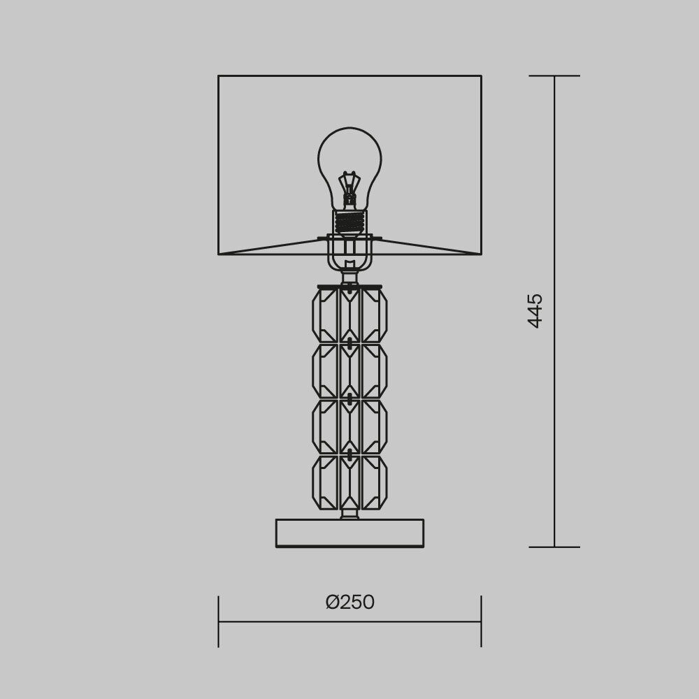 Настольная лампа Cut Stone Base в Челябинске