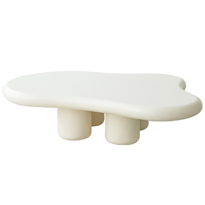 Кофейный стол со столешницей изогнутой формы Curved Shape Coffee Table ivory ( слоновая кость ) Кофейный стол со столешницей изогнутой формы Curved Shape Coffee Table ivory ( слоновая кость ) в Челябинске | Loft Concept