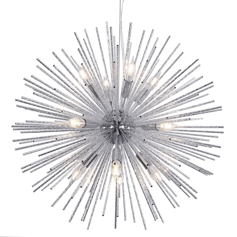 Люстра Sputnik Silver Chandelier Серебряный Люстра Sputnik Silver Chandelier Серебряный в Челябинске | Loft Concept