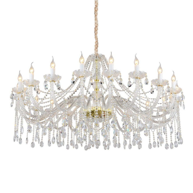 Хрустальная Люстра Crystal Feathers Золотая Золотой Хрустальная Люстра Crystal Feathers Золотая Золотой в Челябинске | Loft Concept