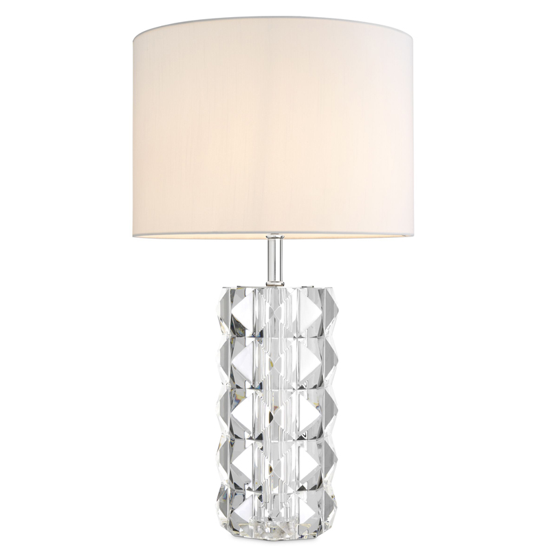Настольная лампа Eichholtz Table Lamp Mistero Прозрачный Белый Никель Настольная лампа Eichholtz Table Lamp Mistero Прозрачный Белый Никель в Челябинске | Loft Concept