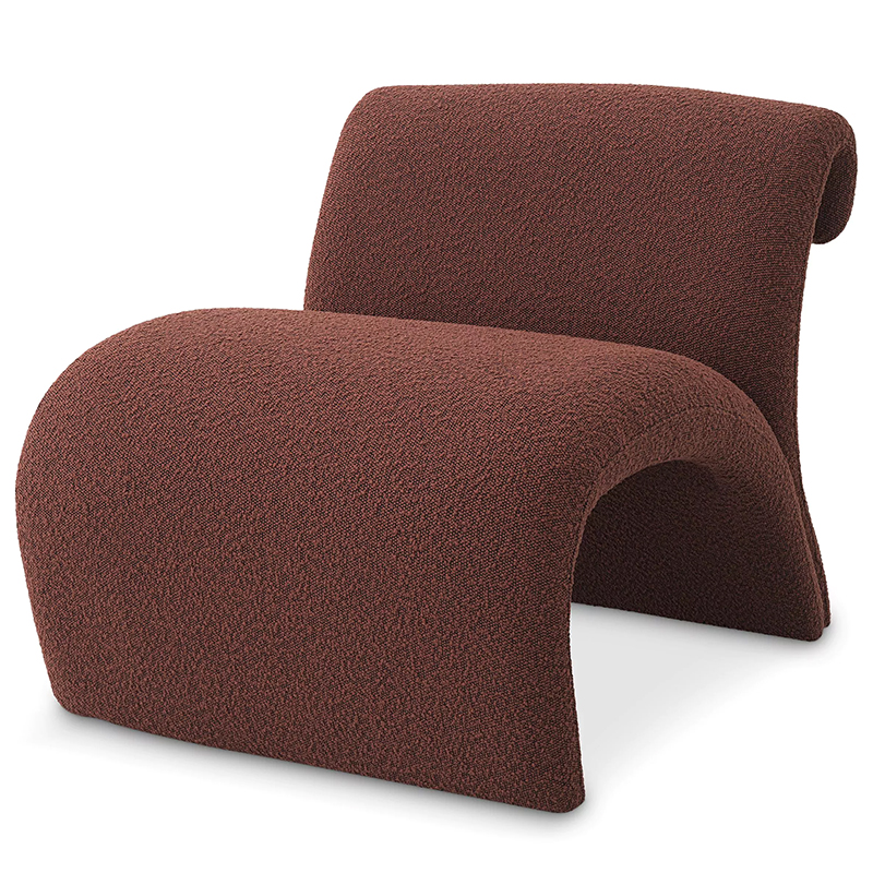 Кресло Eichholtz Chair Vignola Boucle Rouge Бургундский красный в Челябинске | Loft Concept 