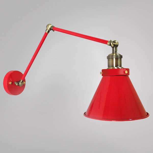 Бра Gloce Cone Shade Loft Industrial Red Бра Gloce Cone Shade Loft Industrial Red в Челябинске | Loft Concept