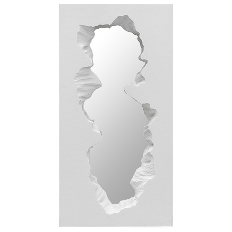 Зеркало Broken Stone Mirror Белый цвет Белый в Челябинске | Loft Concept 