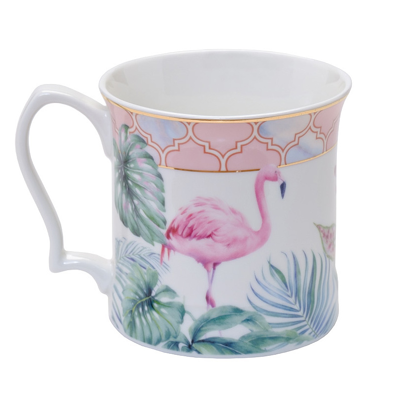Кружка NATURE Pattern Flamingo Мульти Кружка NATURE Pattern Flamingo Мульти в Челябинске | Loft Concept