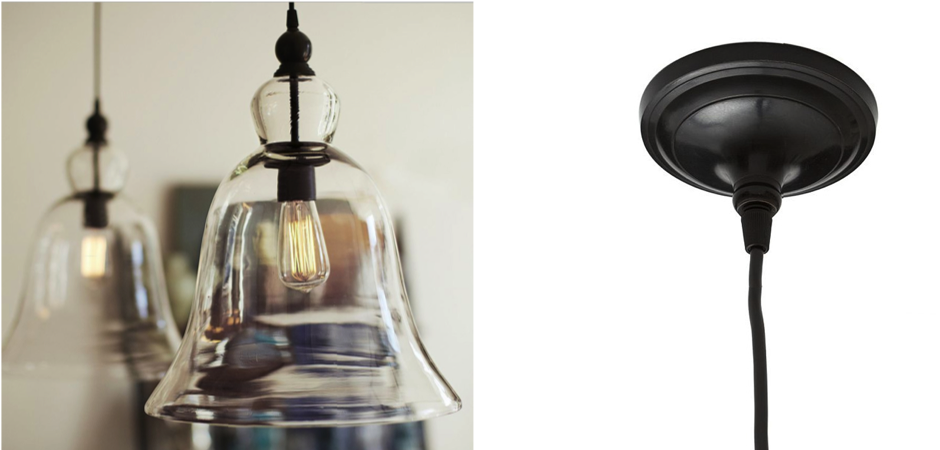 Подвесной светильник колокольчик Glass bluebell - фото №1