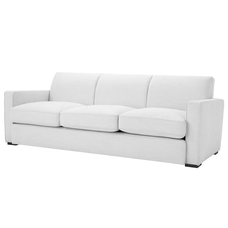 Диван Eichholtz Sofa Edmond white Белый Черный Диван Eichholtz Sofa Edmond white Белый Черный в Челябинске | Loft Concept