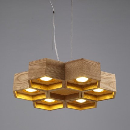 Люстра Honeycomb 6 Loft Wooden Ecolight Люстра Honeycomb 6 Loft Wooden Ecolight в Челябинске | Loft Concept