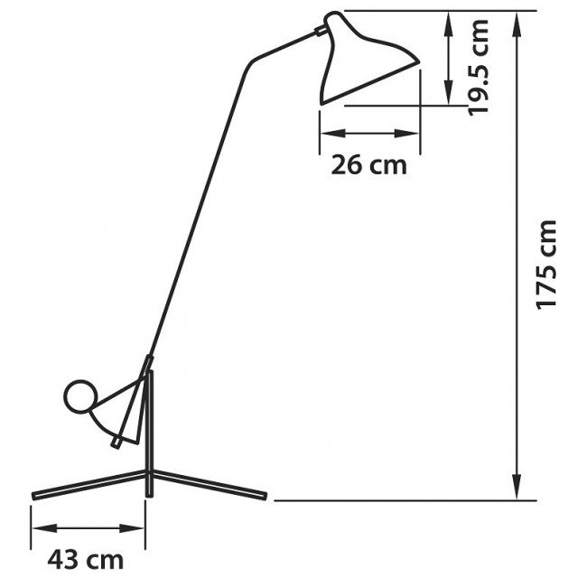 Торшер Lampara Tripod Floor Lamp Торшер Lampara Tripod Floor Lamp в Челябинске