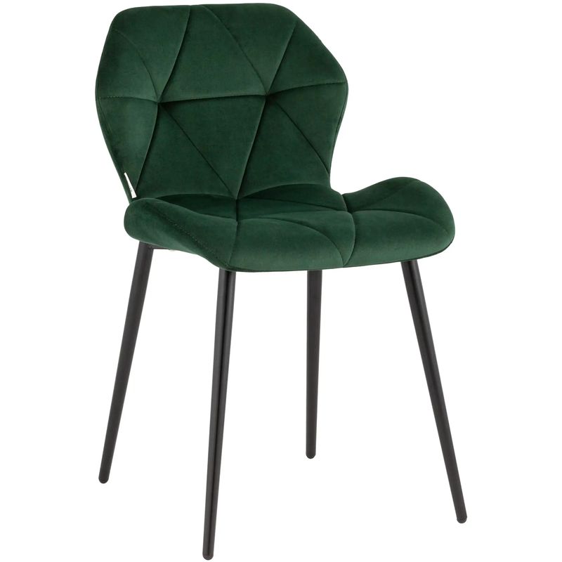 Стул Jeroen Chair II Зеленый Велюр Зеленый Черный Стул Jeroen Chair II Зеленый Велюр Зеленый Черный в Челябинске | Loft Concept