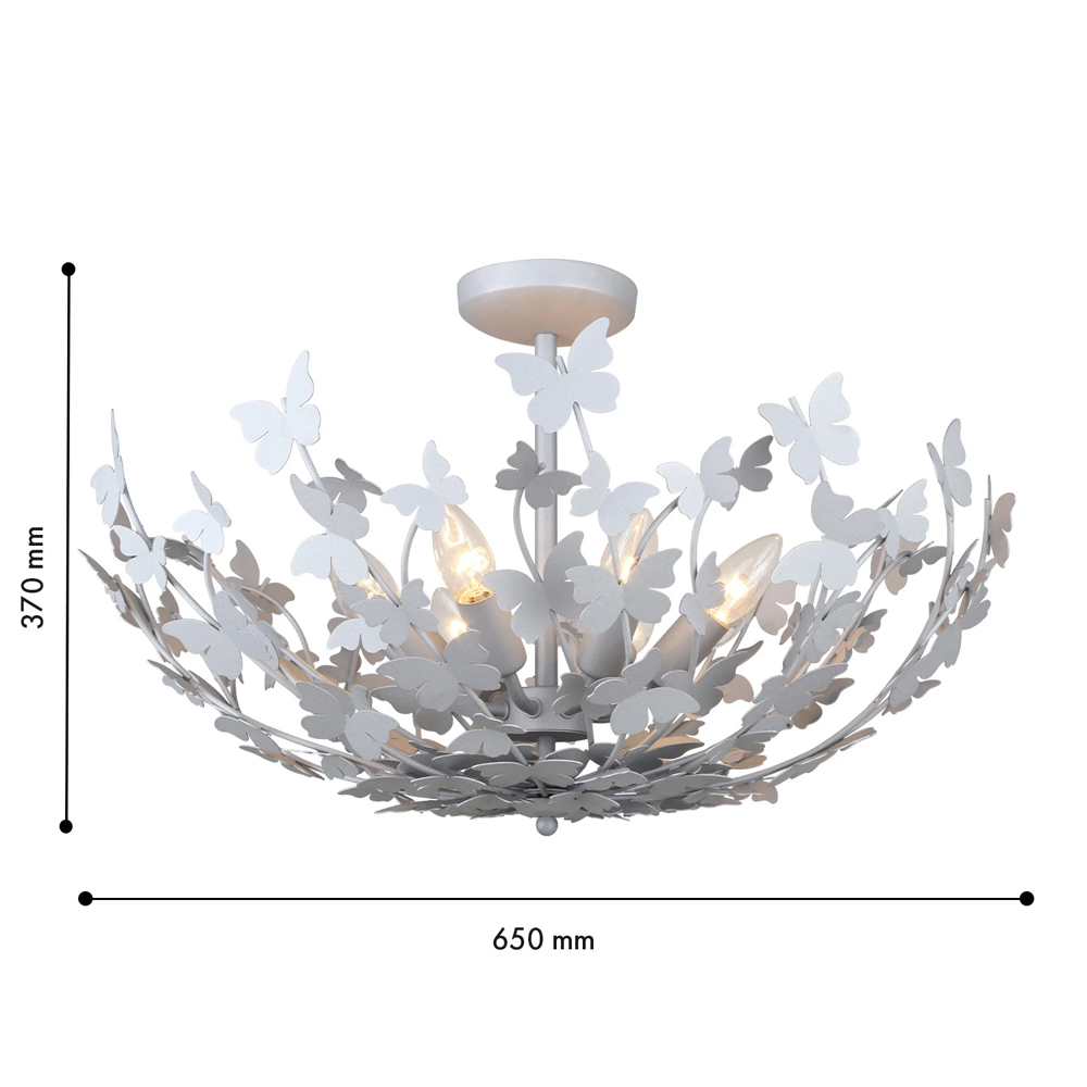 Потолочный светильник с абажуром оформленным в виде стаи бабочек Eternal Butterflies в Челябинске