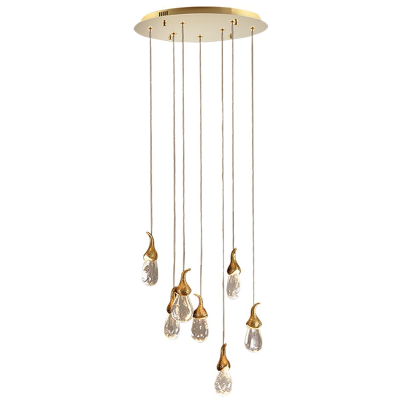 Люстра OCHRE Seed Cloud installation 7 плафонов Золотой Прозрачное Стекло Люстра OCHRE Seed Cloud installation 7 плафонов Золотой Прозрачное Стекло в Челябинске | Loft Concept