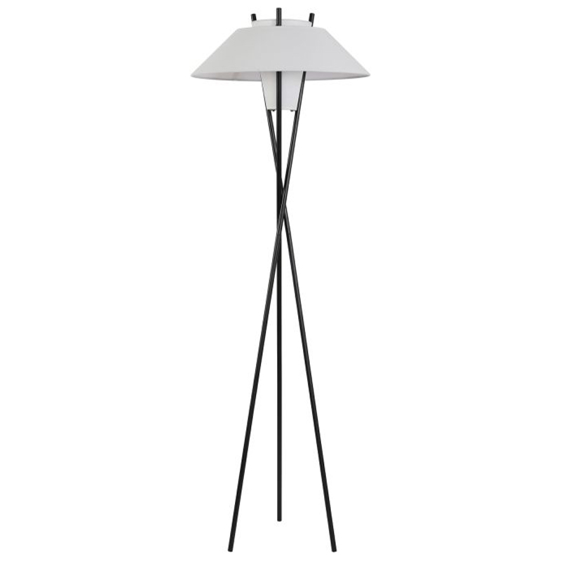 Торшер Chaney Floor Lamp Белый Черный Торшер Chaney Floor Lamp Белый Черный в Челябинске | Loft Concept