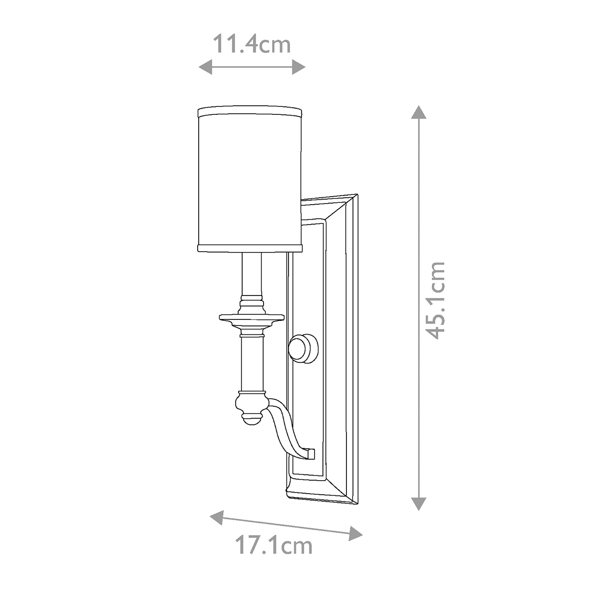 Бра с белым цилиндрическим абажуром в классическом стиле Hinkley в Челябинске
