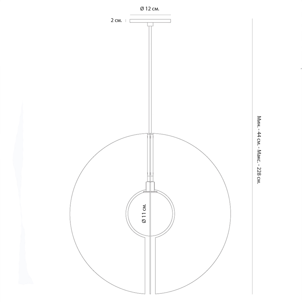 Подвесной светильник в форме золотых дисков Minimalist Lighting Fixture Подвесной светильник в форме золотых дисков Minimalist Lighting Fixture в Челябинске