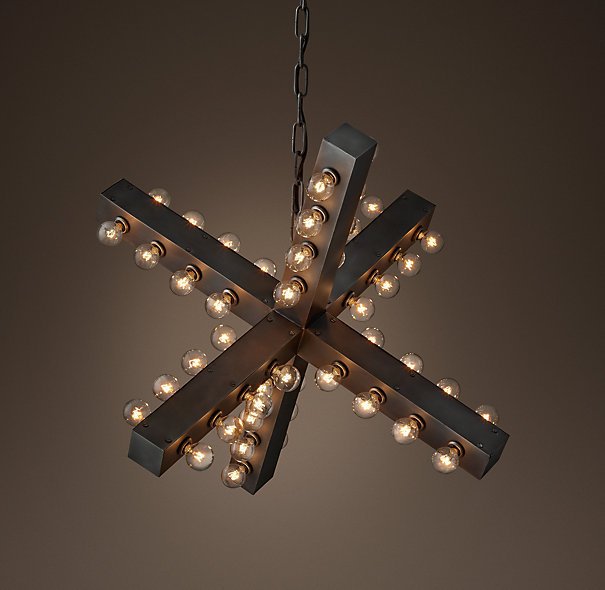 Люстра Nero Chandelier 74 Черный в Челябинске | Loft Concept 