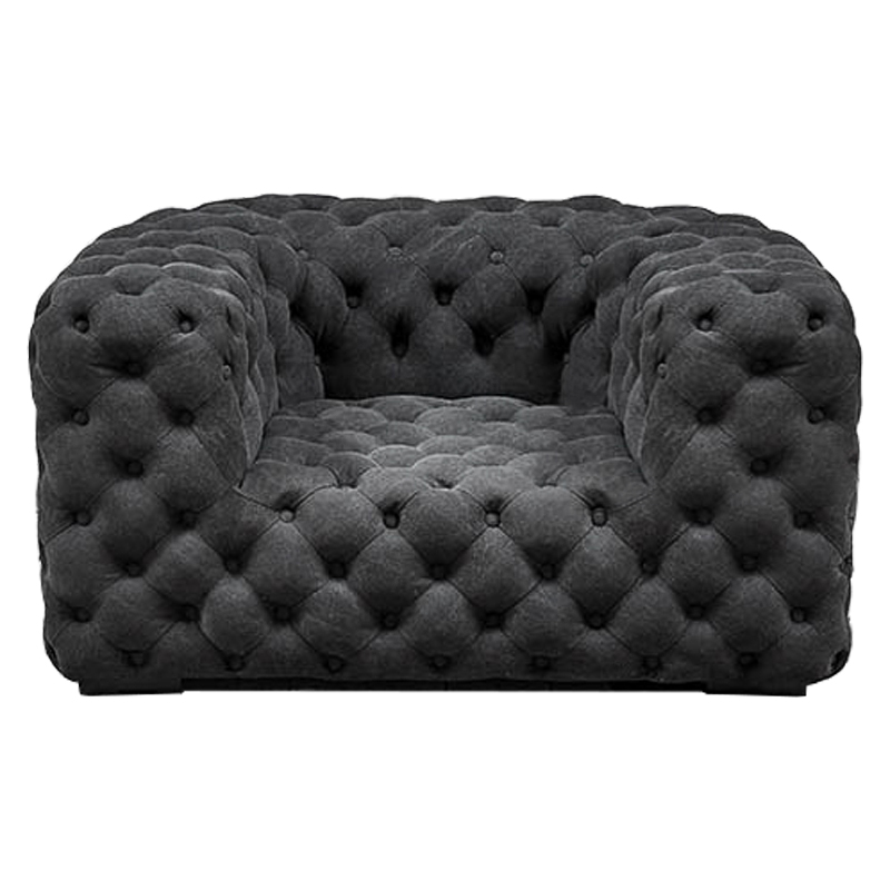 Кресло Soho Tufted Graphite Armchair Графит Кресло Soho Tufted Graphite Armchair Графит в Челябинске | Loft Concept