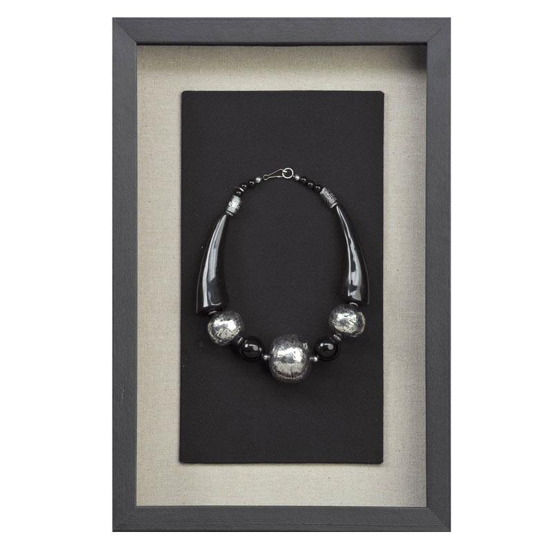 Панно Necklace Wall Accessory II Черный Серебряный в Челябинске | Loft Concept 