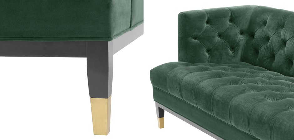 Диван Eichholtz Sofa Castelle dark green Диван Eichholtz Sofa Castelle dark green - Loft-Concept в Челябинске