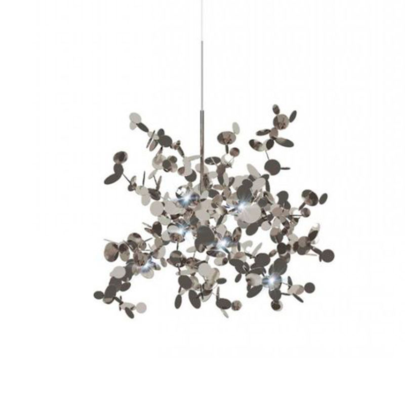 Люстра Terzani Argent Suspension Silver Pendant lamp диаметр 40 Серебряный Люстра Terzani Argent Suspension Silver Pendant lamp диаметр 40 Серебряный в Челябинске | Loft Concept