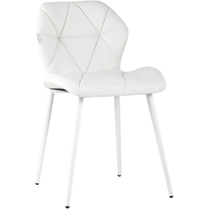 Стул Jeroen II Chair Экокожа Белый цвет Белый в Челябинске | Loft Concept 
