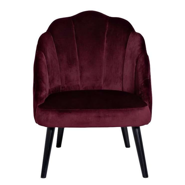 Кресло FolioFlower Armchair burgundy Бургундский красный Черный Кресло FolioFlower Armchair burgundy Бургундский красный Черный в Челябинске | Loft Concept