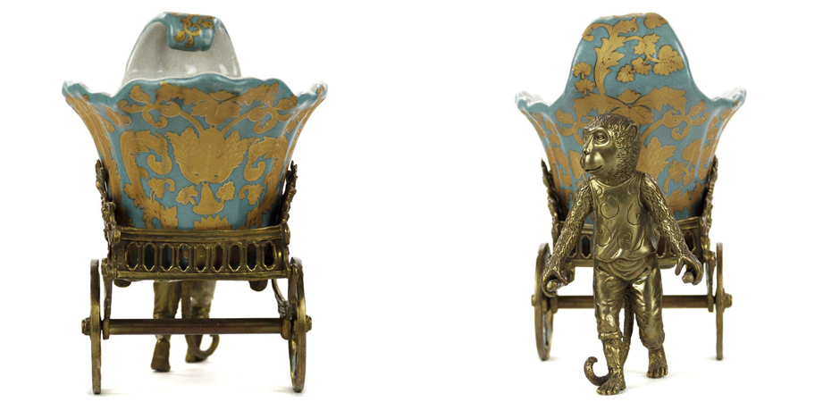 Чаша Monkey and Pale Blue Cart Чаша Monkey and Pale Blue Cart - Loft-Concept в Челябинске