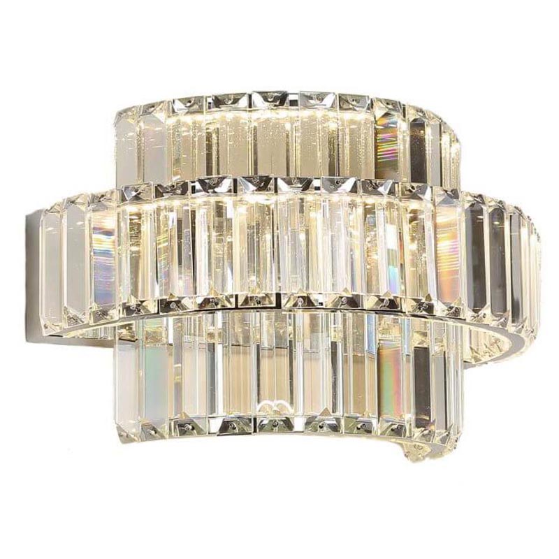 Бра Crystal Shine Linda Chrome Wall Lamp B Хром Прозрачный (Transparent) в Челябинске | Loft Concept 