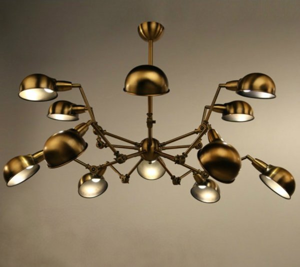 Подвесной светильник Gold Spider Chandelier Подвесной светильник Gold Spider Chandelier в Челябинске | Loft Concept