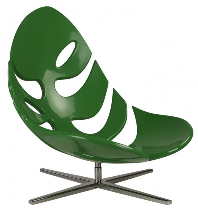 Кресло Monstera lounge chair Черный Зеленый Белый Кресло Monstera lounge chair Черный Зеленый Белый в Челябинске | Loft Concept