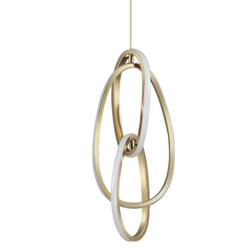 Подвесной светильник 3 Chain Link Gold 42 Глянцевое золото Подвесной светильник 3 Chain Link Gold 42 Глянцевое золото в Челябинске | Loft Concept
