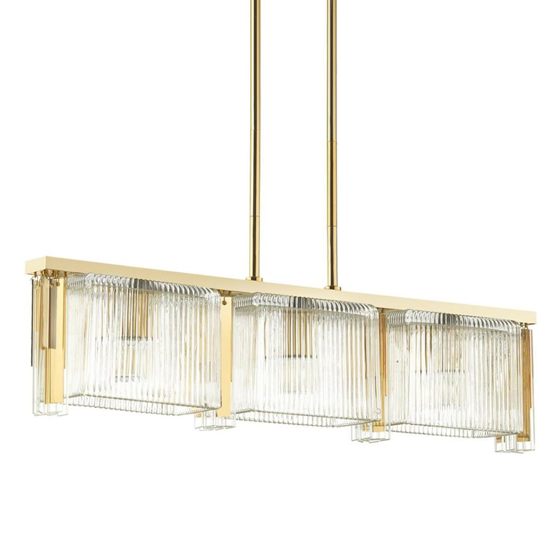 Люстра Madelen Gold Linear Chandelier Глянцевое золото Прозрачный (Transparent) Люстра Madelen Gold Linear Chandelier Глянцевое золото Прозрачный (Transparent) в Челябинске | Loft Concept
