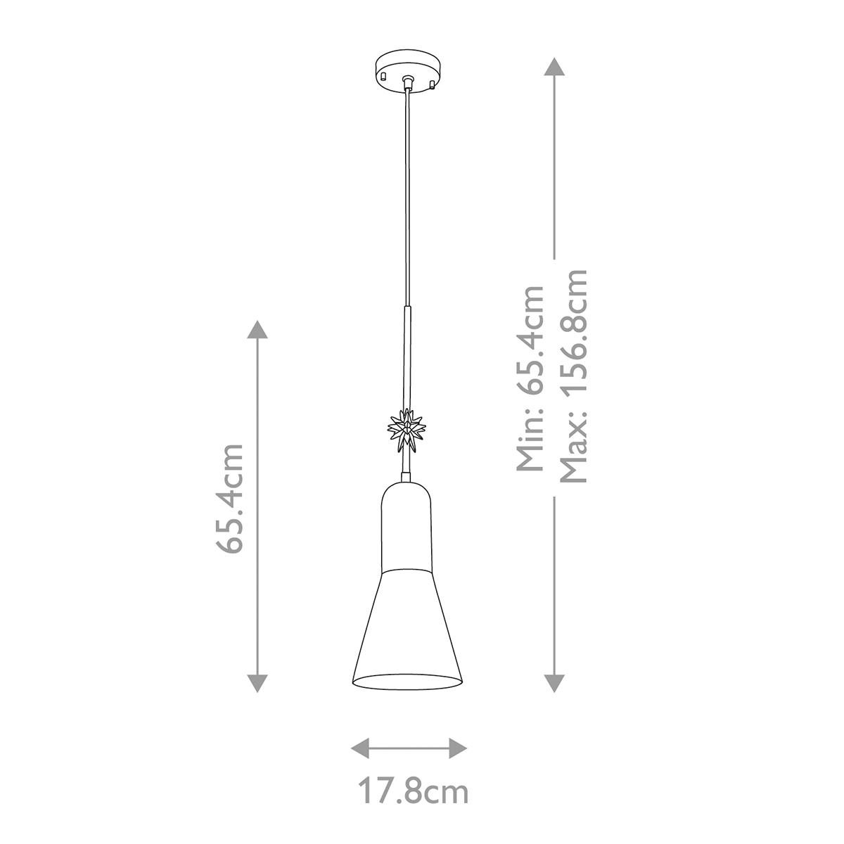  Подвесной светильник черного матового цвета с конусным плафоном 65 см Elstead Lighting в Челябинске