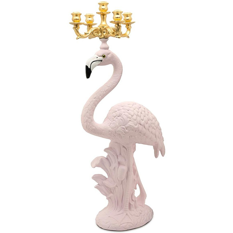 Подсвечник Candleholder Flamingo Bisc. Pink Gold Розовый Золотой Подсвечник Candleholder Flamingo Bisc. Pink Gold Розовый Золотой в Челябинске | Loft Concept