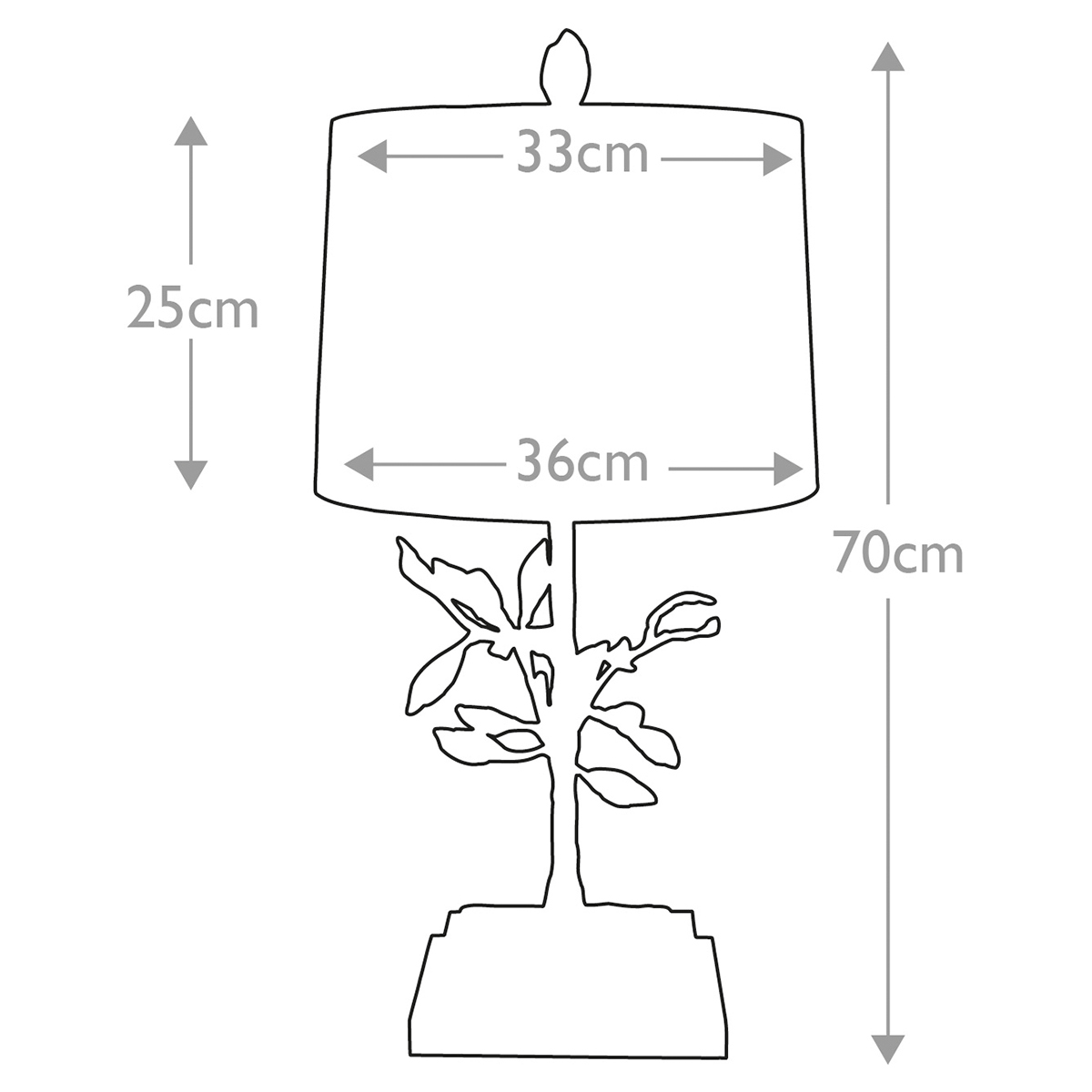 Настольная лампа с кремовым льняным цилиндрическим абажуром и ножкой в форме золотистой ветки Gilded Nola в Челябинске