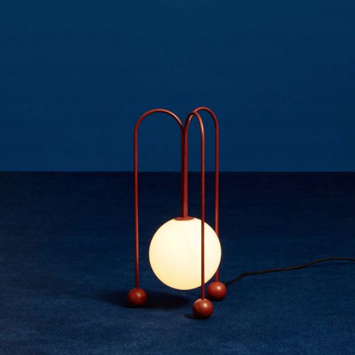 Настольная лампа Michael Anastassiades Fontana Amorosa Bell Красный Белый Настольная лампа Michael Anastassiades Fontana Amorosa Bell Красный Белый в Челябинске | Loft Concept