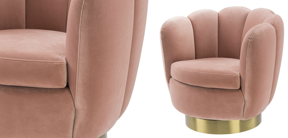 Кресло Eichholtz Swivel Chair Mirage nude Кресло Eichholtz Swivel Chair Mirage nude - Loft-Concept в Челябинске