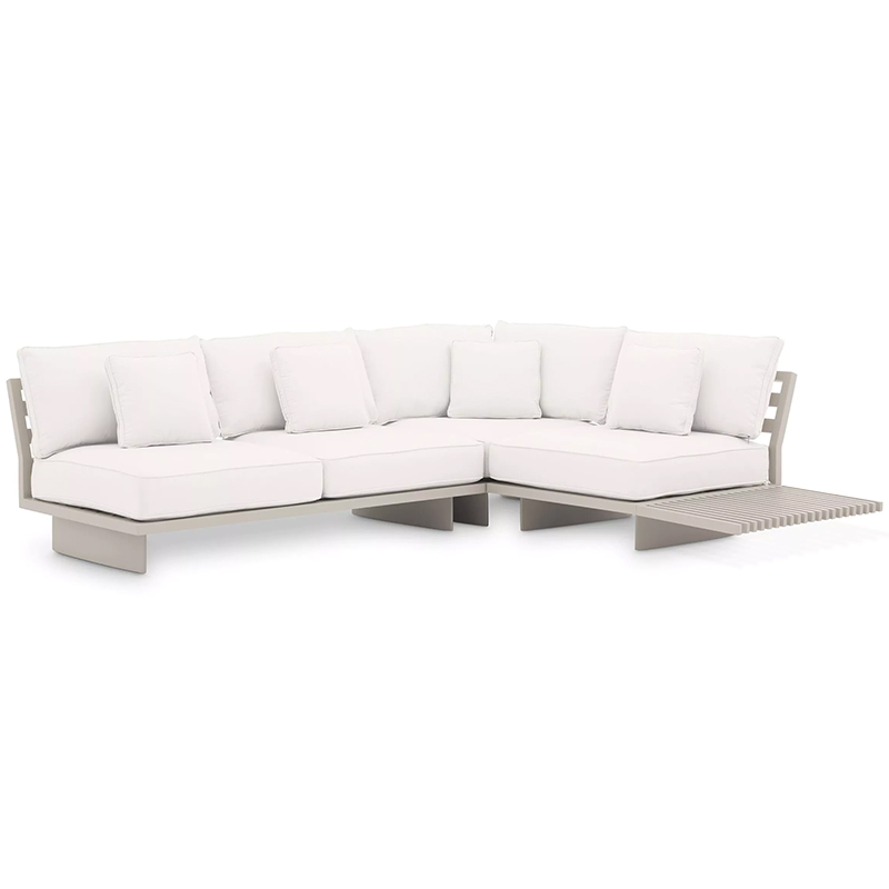 Модульный диван Eichholtz Sofa Royal Palm Белый Бежевый Белый Бежевый Модульный диван Eichholtz Sofa Royal Palm Белый Бежевый Белый Бежевый в Челябинске | Loft Concept