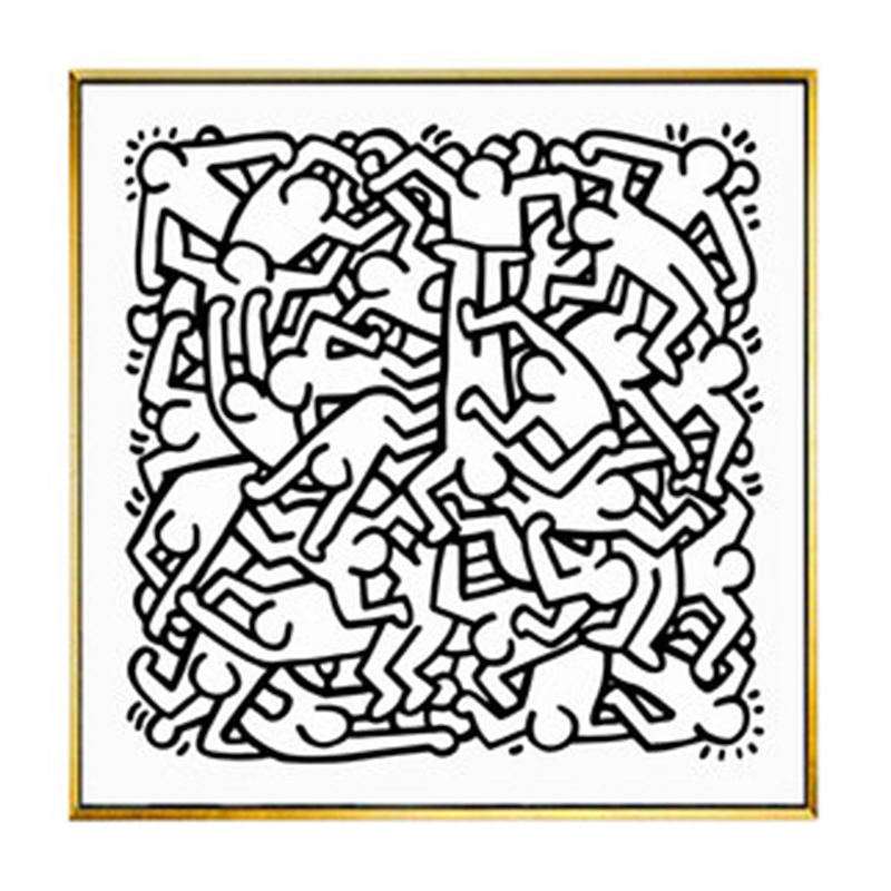 Постер Keith Haring 27 Черно-белый Постер Keith Haring 27 Черно-белый в Челябинске | Loft Concept