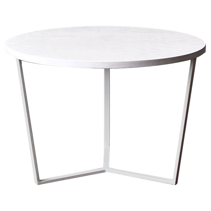 Кофейный стол Thea White Industrial Metal Rust Coffee Table Белый в Челябинске | Loft Concept 