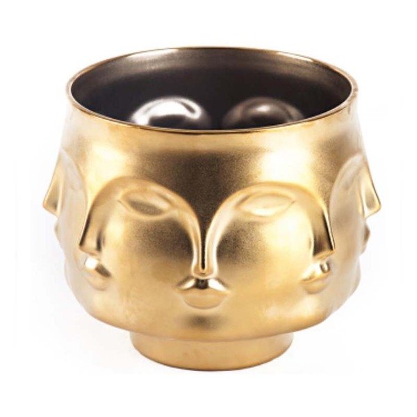 Ваза JONATHAN ADLER DORA MAAR BOWL GOLD Золотой Ваза JONATHAN ADLER DORA MAAR BOWL GOLD Золотой в Челябинске | Loft Concept