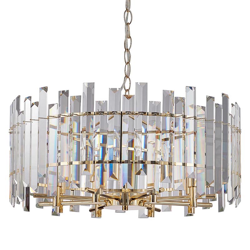 Люстра Langley Chandelier gold 60 Золотой Прозрачный Люстра Langley Chandelier gold 60 Золотой Прозрачный в Челябинске | Loft Concept