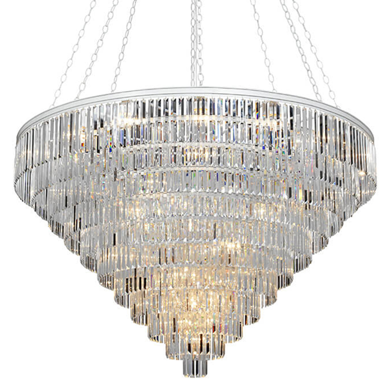 Большая Многоярусная люстра ODEON CLEAR GLASS 11-TIER диаметр 160 см Белый Большая Многоярусная люстра ODEON CLEAR GLASS 11-TIER диаметр 160 см Белый в Челябинске | Loft Concept