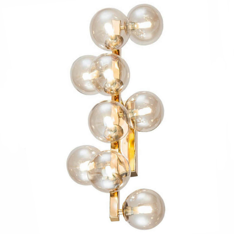 Бра Berries Chandelier Amber 9 Глянцевое золото Янтарь (Amber) Бра Berries Chandelier Amber 9 Глянцевое золото Янтарь (Amber) в Челябинске | Loft Concept