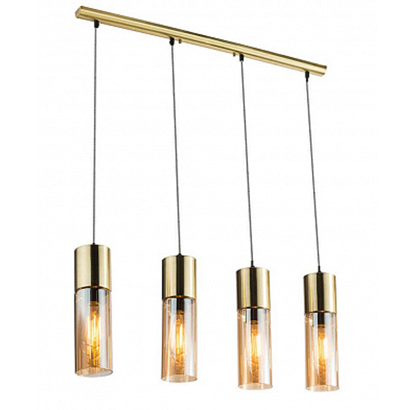Люстра Cylinder Plafond gold 4 Золотой Янтарный Люстра Cylinder Plafond gold 4 Золотой Янтарный в Челябинске | Loft Concept