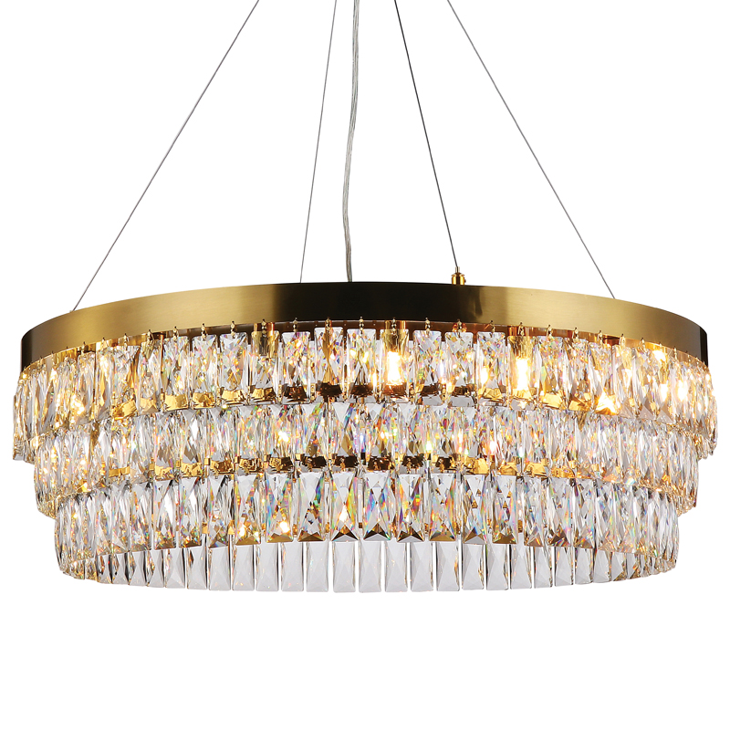 Люстра Lunet Chandelier 80 Глянцевое золото Прозрачный Люстра Lunet Chandelier 80 Глянцевое золото Прозрачный в Челябинске | Loft Concept